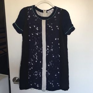 Elizabeth and James Silk Short Sleeve Dress